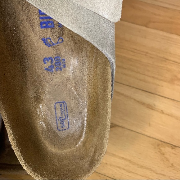 Birkenstock Arizona Soft Footbed Suede Leather Sandals - Size 43 - Picture 10 of 12